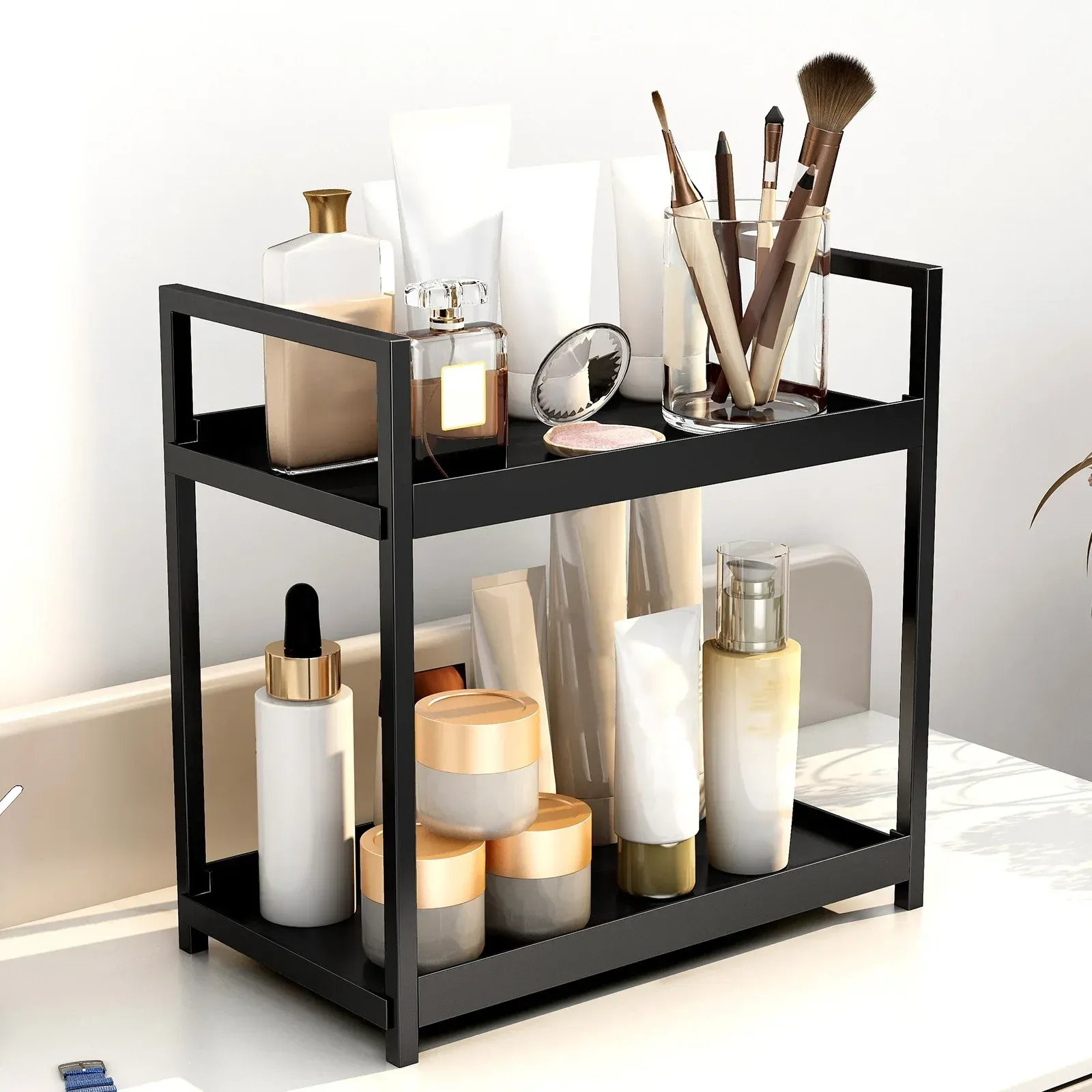 Étagère de bureau à 2 niveaux, vue d'ensemble