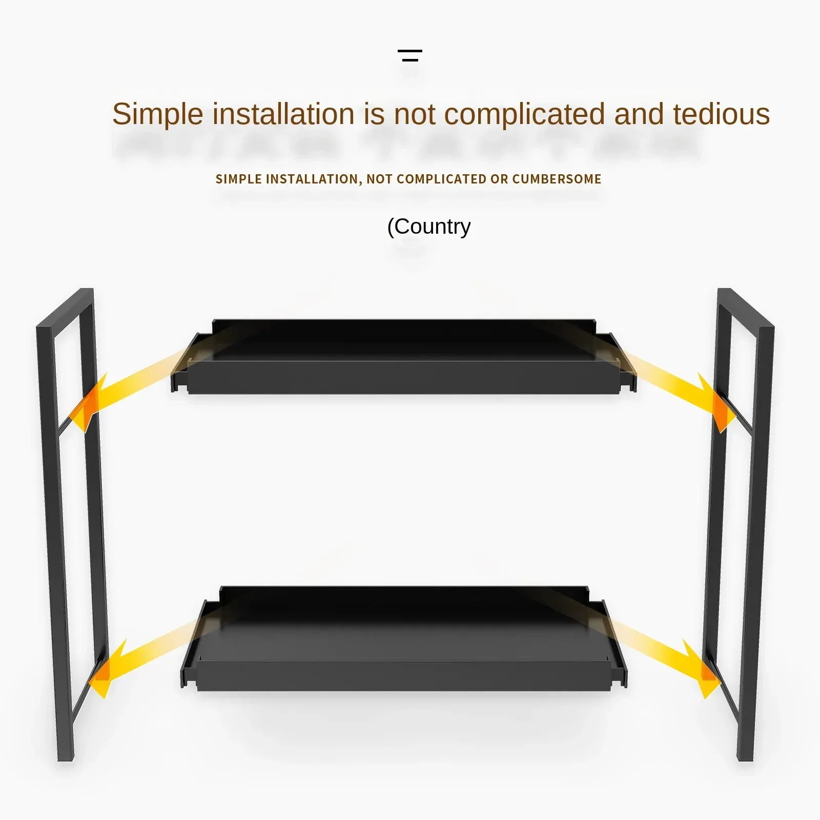 Étagère de bureau à 2 niveaux, mise en situation