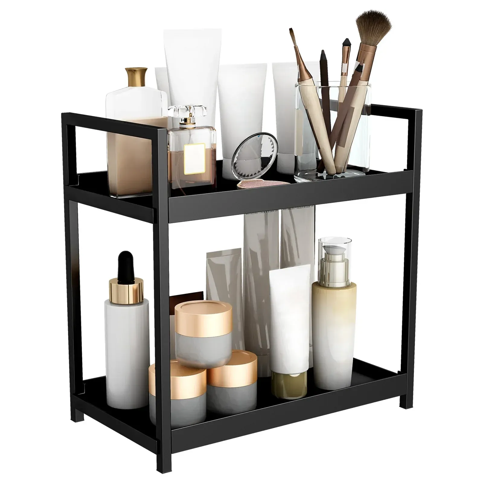 Étagère de bureau à 2 niveaux, finitions