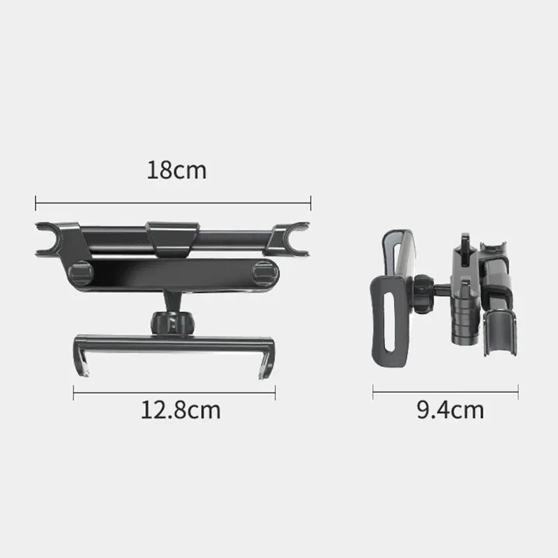 Support de tablette pour véhicule, détail de la fixation