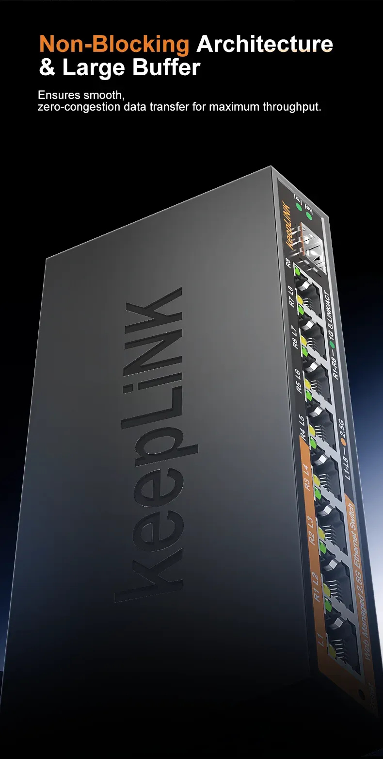 Fixation murale du commutateur KeepLiNK