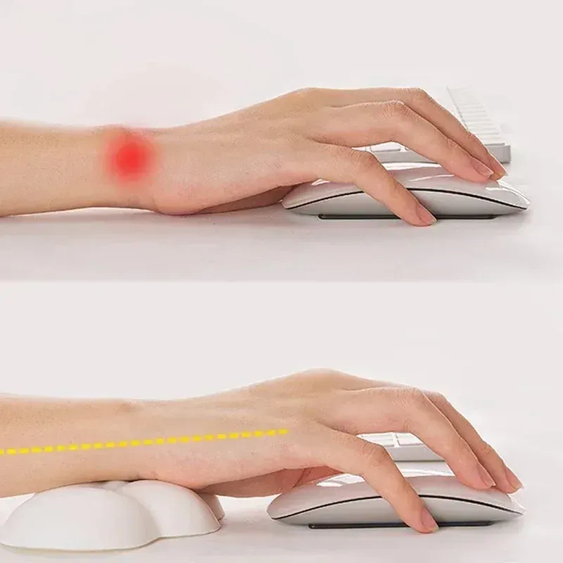 Tapis de souris ergonomique avec repose-poignet antidérapant, pour bureau et jeu 4