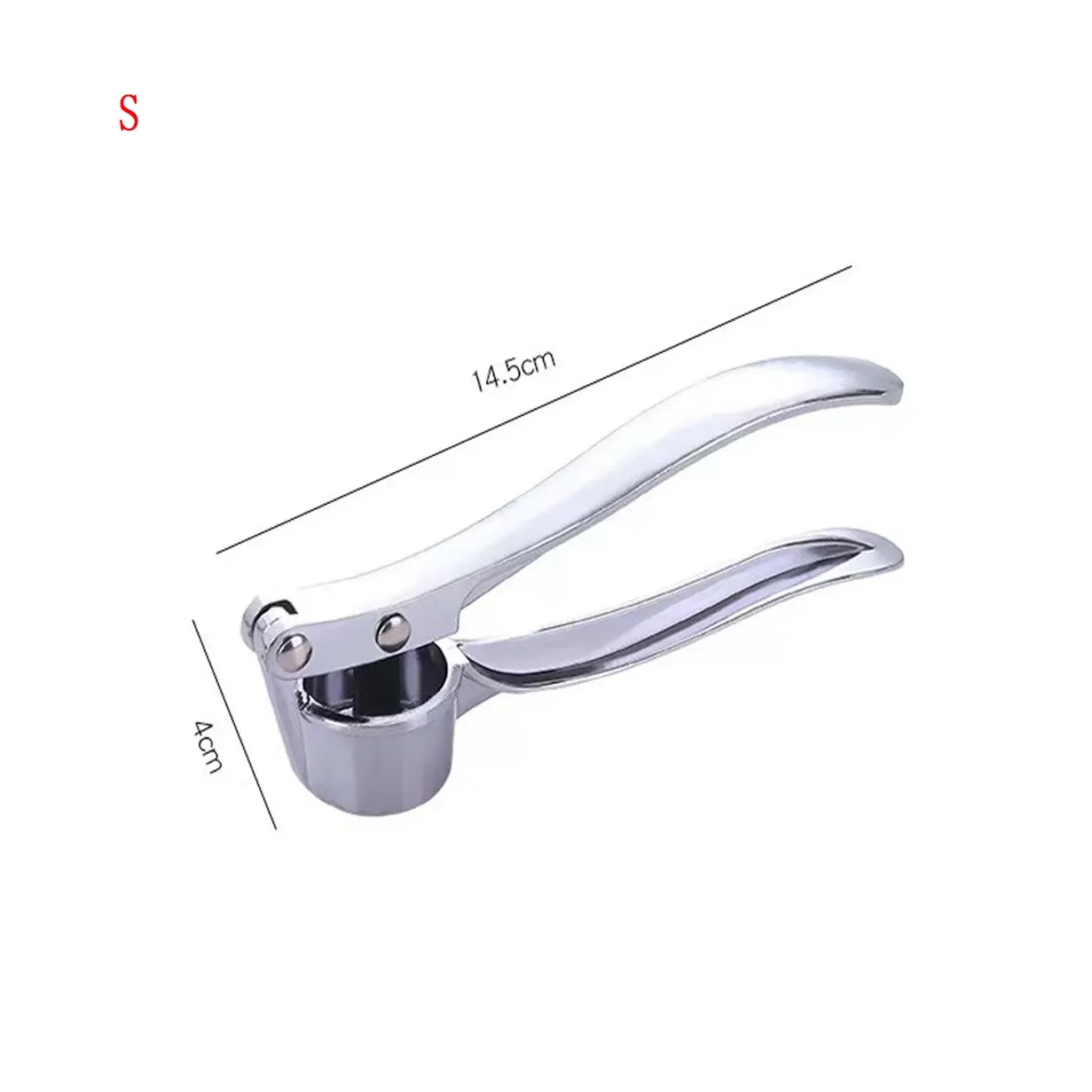 Presse-ail multifonction en acier inoxydable, écrase-gingembre et hachoir manuel pour cuisine 8