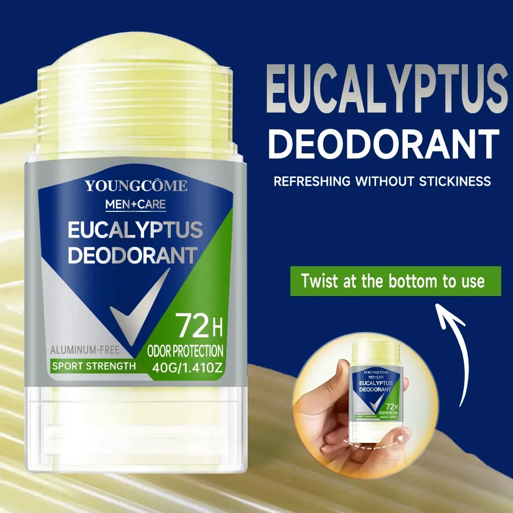 Déodorant à bille pour homme, application