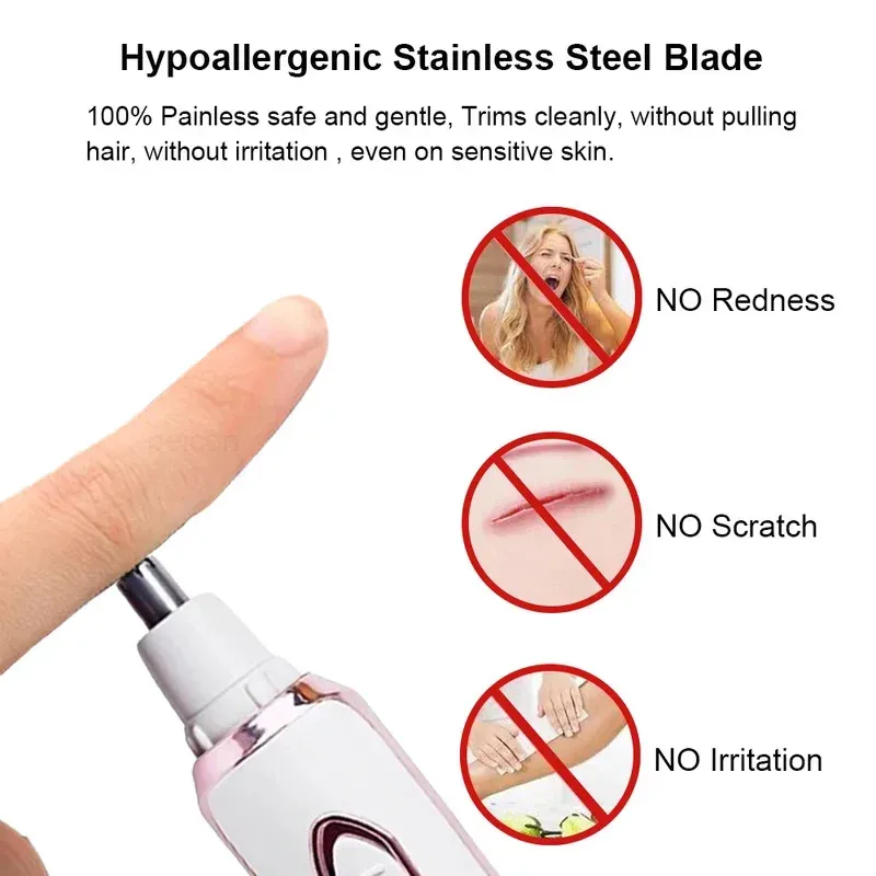 Rasoir électrique 4 en 1 pour femme, épilateur indolore rechargeable pour le corps, le visage, les jambes et la zone bikini 4