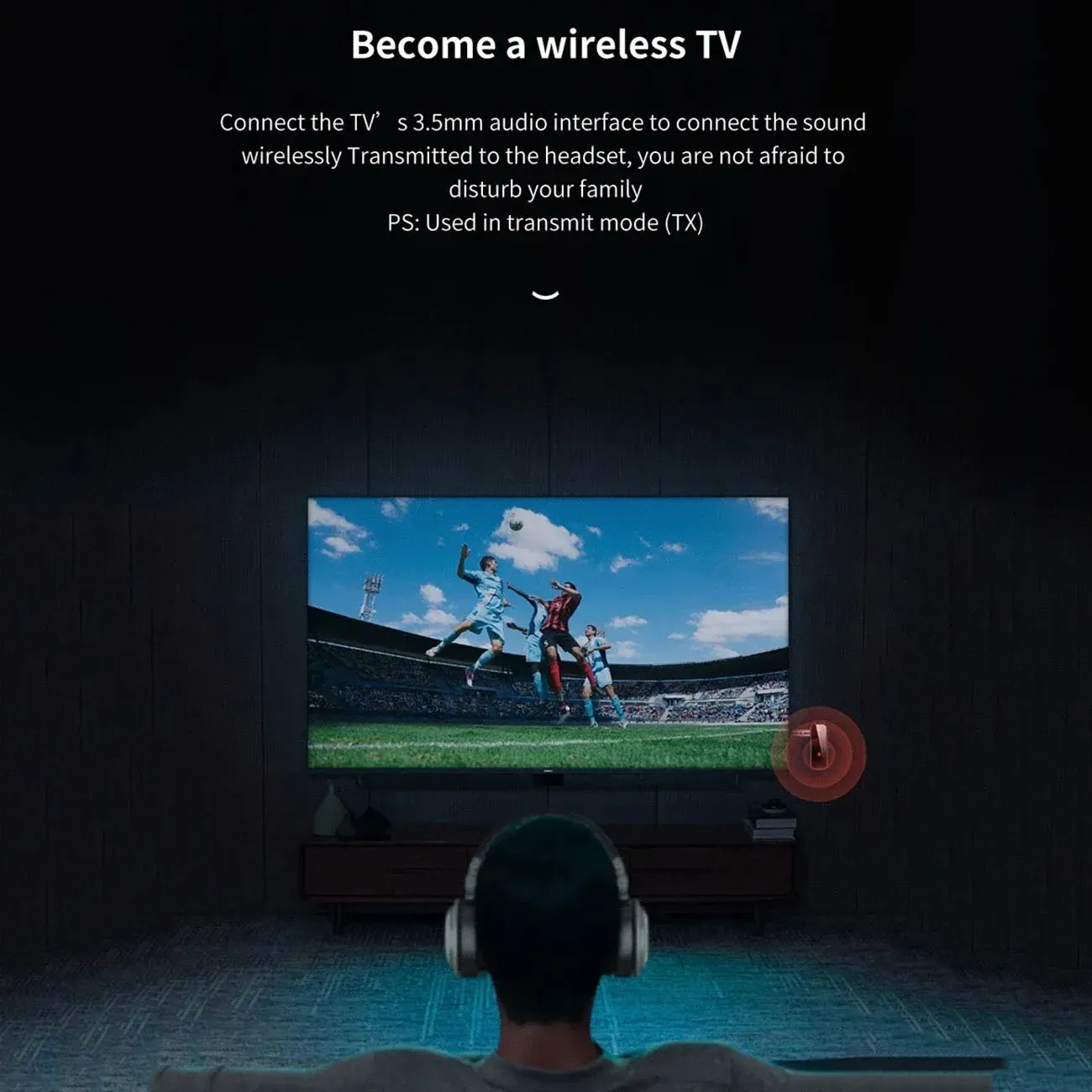 Récepteur et émetteur audio Bluetooth 6.0 avec prise AUX 3.5 mm, dongle USB, fonction mains libres et streaming stéréo, adaptateur sans fil pour TV, PC et voiture 3