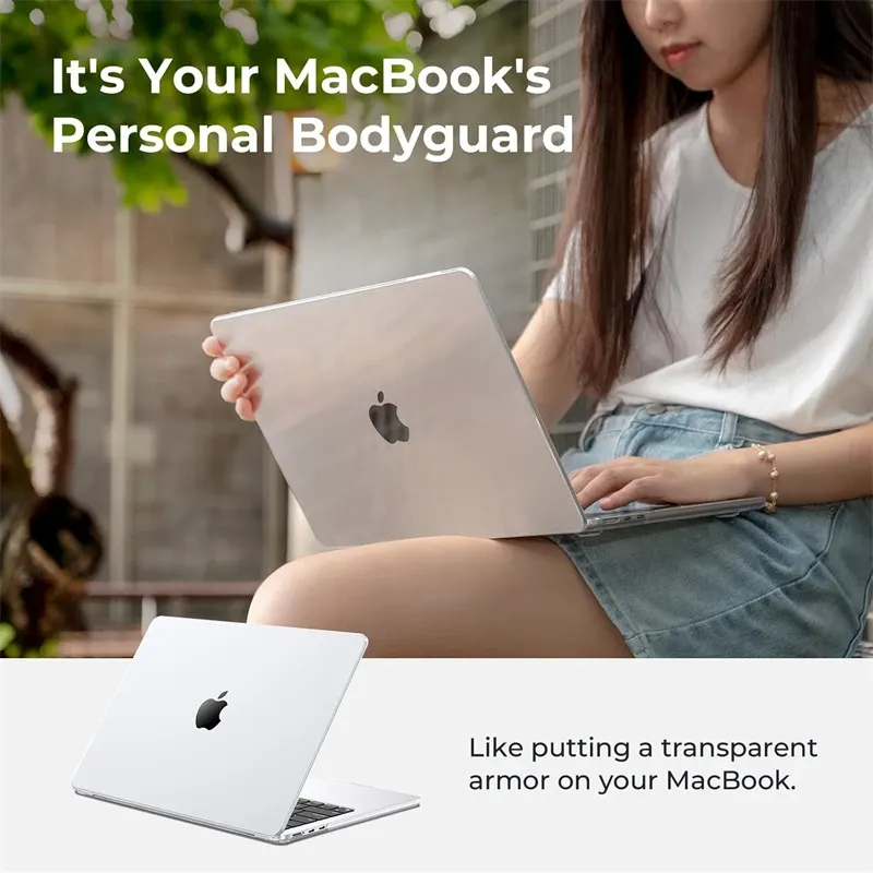 Étui rigide transparent pour MacBook, vue d'ensemble