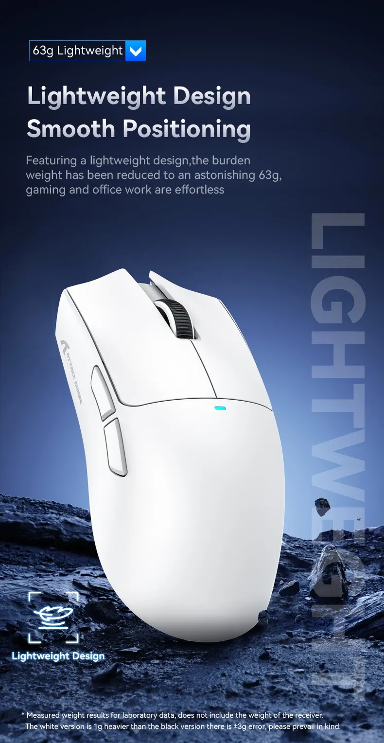 Attaque Shark X11, finition