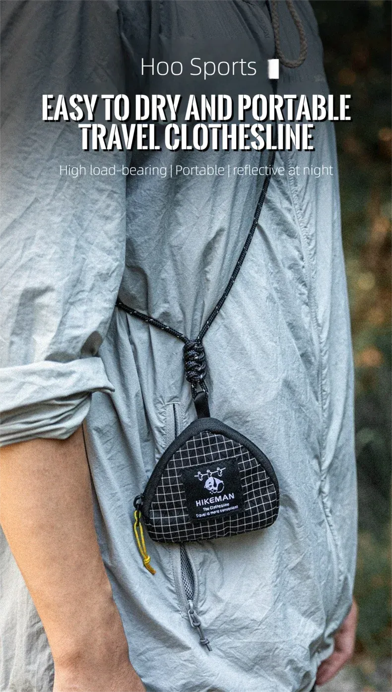 Corde à linge portable pour l'extérieur, vue d'ensemble