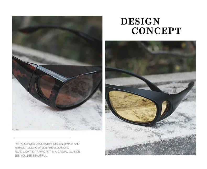 Lunettes de soleil polarisées, détail de la monture