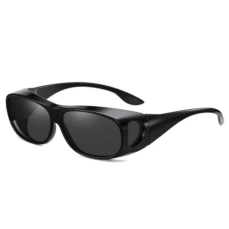 Lunettes de soleil polarisées à porter par-dessus les lunettes de vue, enveloppantes, pour la conduite, la pêche et le sport 8