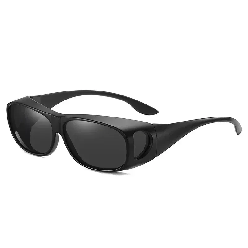 Lunettes de soleil polarisées à porter par-dessus les lunettes de vue, enveloppantes, pour la conduite, la pêche et le sport 10