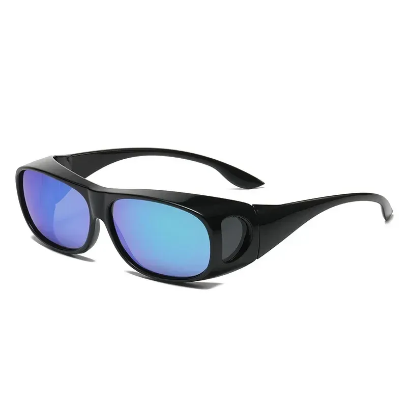 Lunettes de soleil polarisées à porter par-dessus les lunettes de vue, enveloppantes, pour la conduite, la pêche et le sport 13