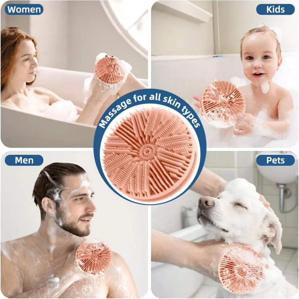 Brosse nettoyante corporelle en silicone pour une exfoliation efficace et un massage doux 6