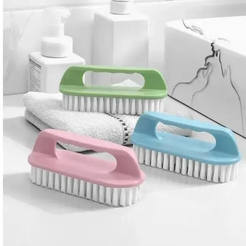 Brosse de nettoyage à poils rigides pour chaussures, brosse multifonctionnelle à main pour la maison et la salle de bain, 1 pièce - Image 1