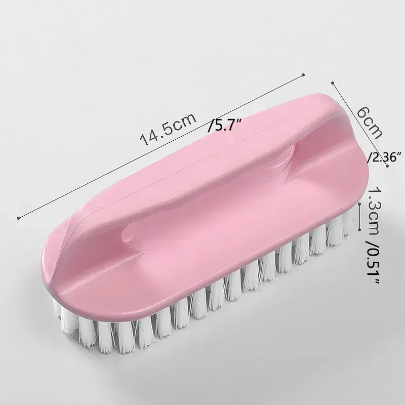Brosse de nettoyage à poils rigides pour chaussures, brosse multifonctionnelle à main pour la maison et la salle de bain, 1 pièce 2