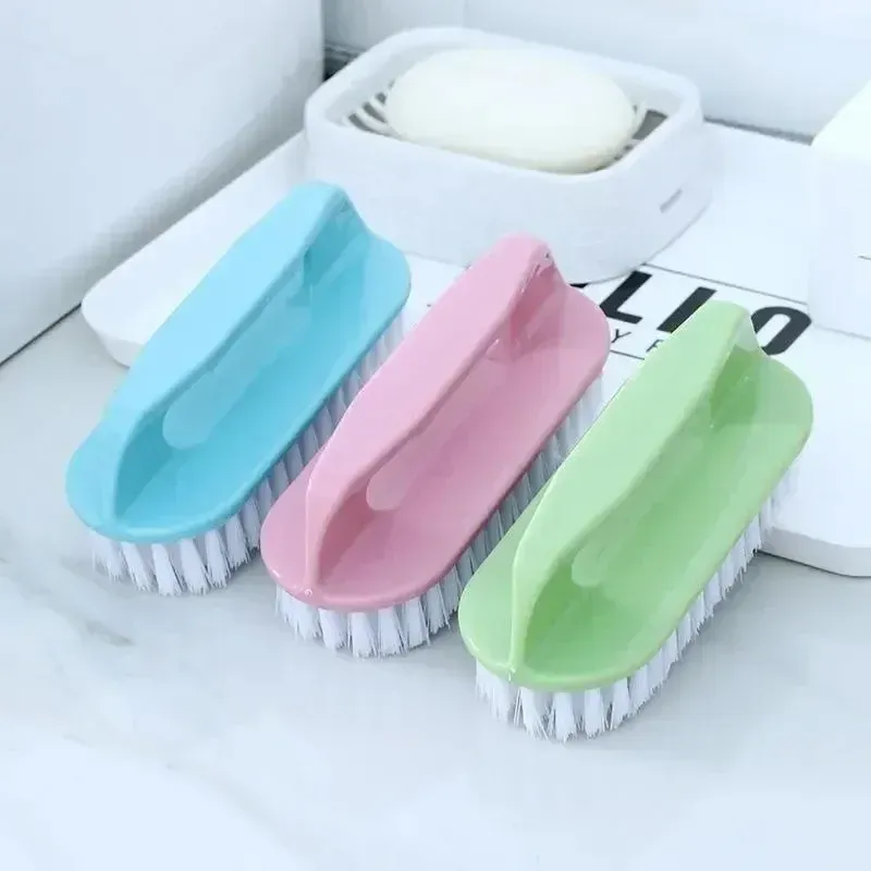 Brosse de nettoyage à poils rigides pour chaussures, brosse multifonctionnelle à main pour la maison et la salle de bain, 1 pièce 5