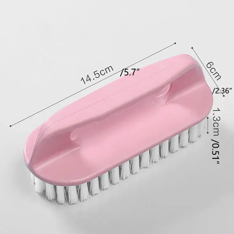 Brosse de nettoyage à poils rigides pour chaussures, brosse multifonctionnelle à main pour la maison et la salle de bain, 1 pièce 8