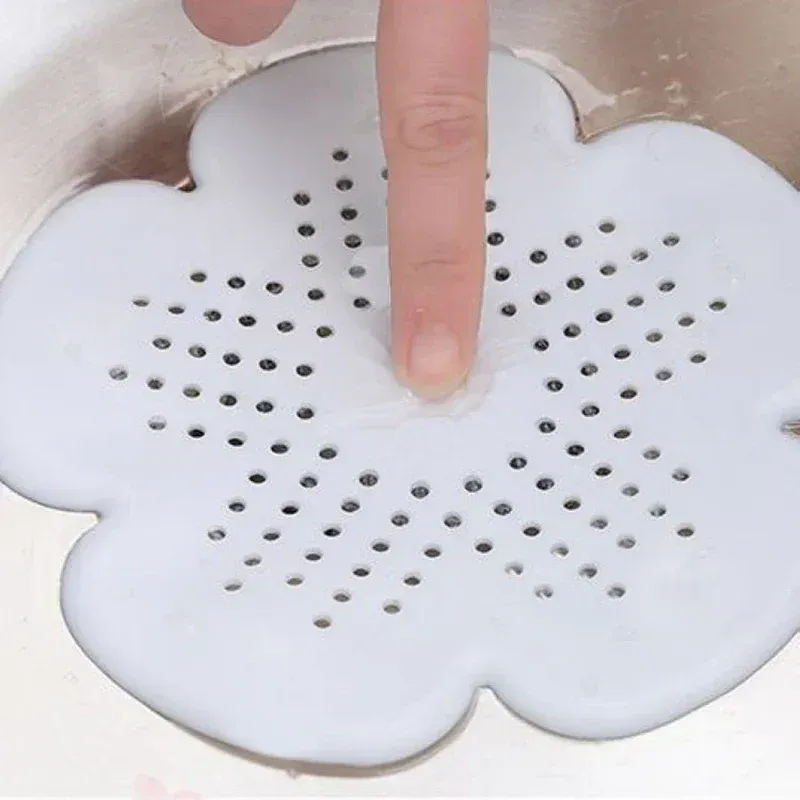 Filtre de bonde de sol fleuri, anti-blocage, pour évier de salle de bains et de cuisine (1 pièce) 3
