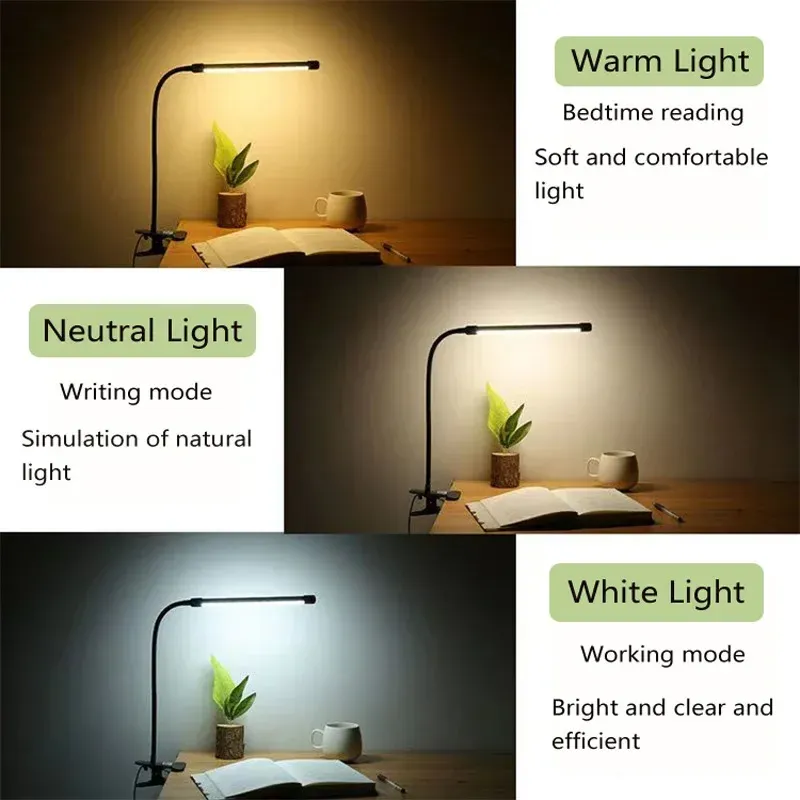 Lampe LED noire au design épuré