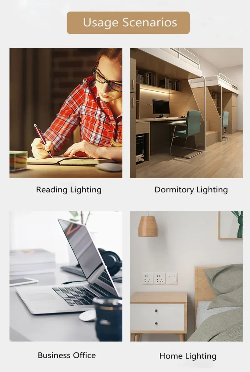 Lampe de bureau LED, finition et détails