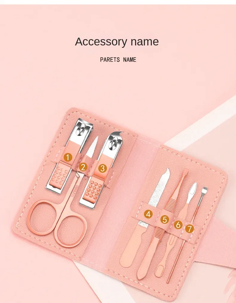 Présentation des outils du kit de soin des ongles