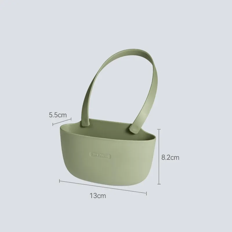 Égouttoir d'évier avec porte-éponge, porte-savon et panier de rangement 6