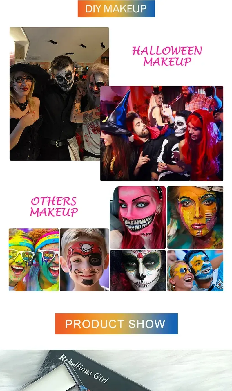 Application de peinture faciale sur le visage