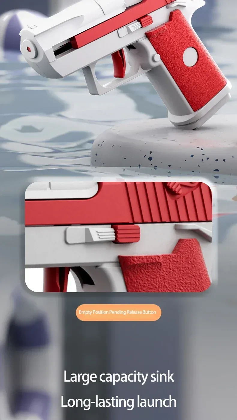 Mini pistolet à eau manuel, prise en main