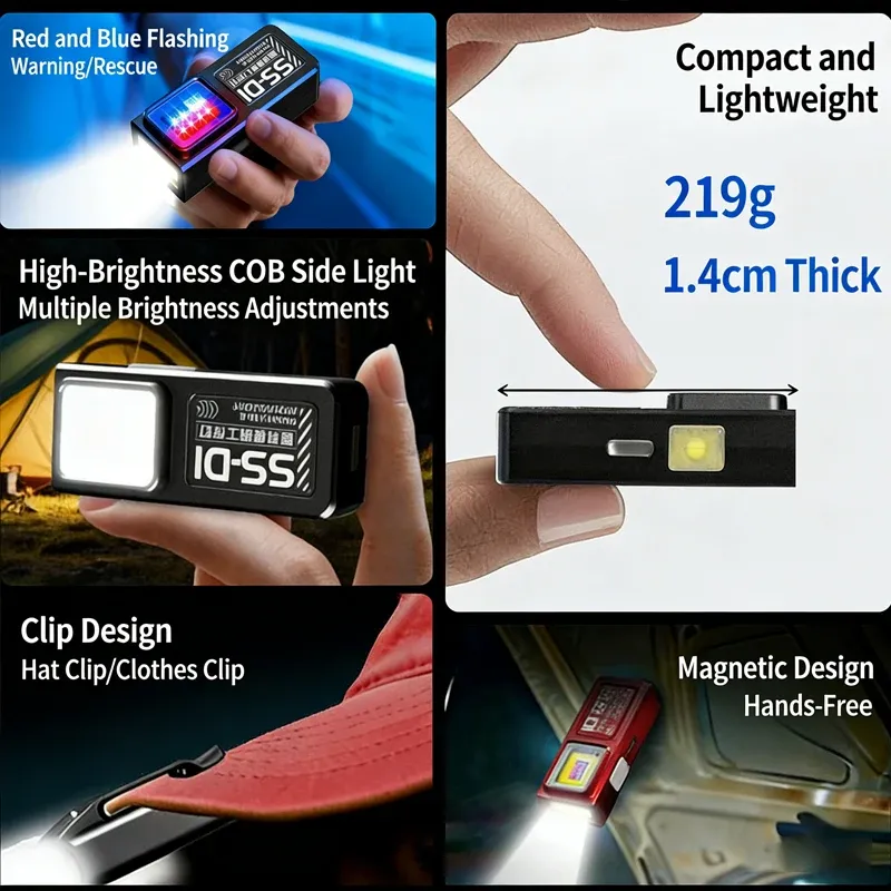 Lampe de poche LED en situation d'utilisation