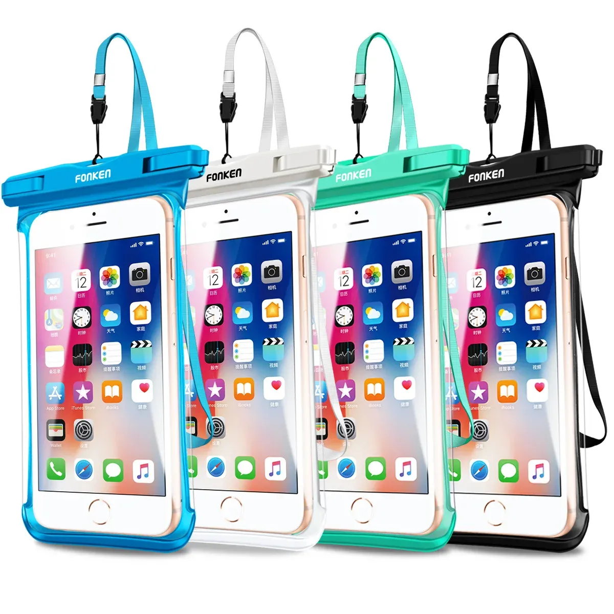Pochette étanche transparente pour smartphone, compatible iPhone 15 - Image 1