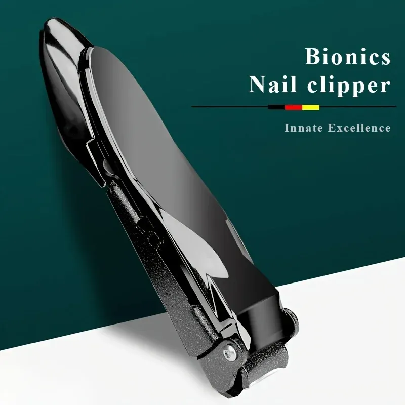 Coupe-ongles pour hommes avec récupérateur, coupe-ongles autocollecteur et résistant, à levier ergonomique, pour garder les ongles 2