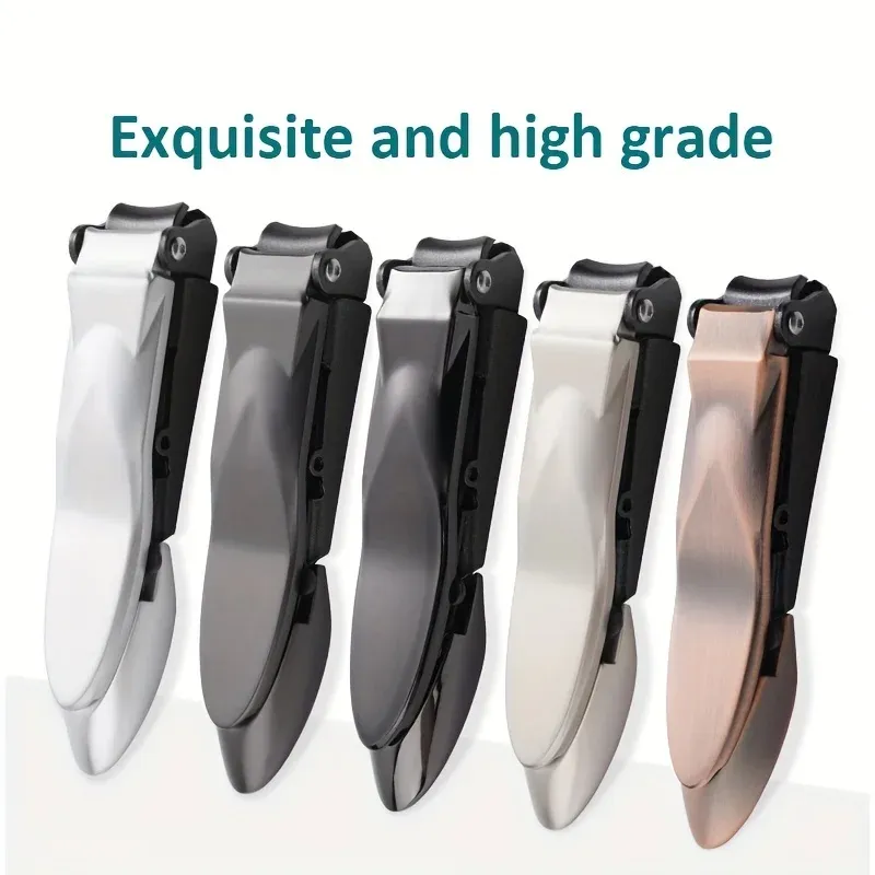 Coupe-ongles pour hommes avec récupérateur, coupe-ongles autocollecteur et résistant, à levier ergonomique, pour garder les ongles 3