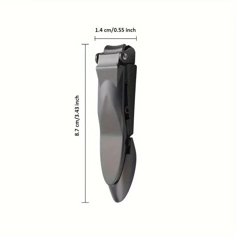 Coupe-ongles pour hommes avec récupérateur, coupe-ongles autocollecteur et résistant, à levier ergonomique, pour garder les ongles 6