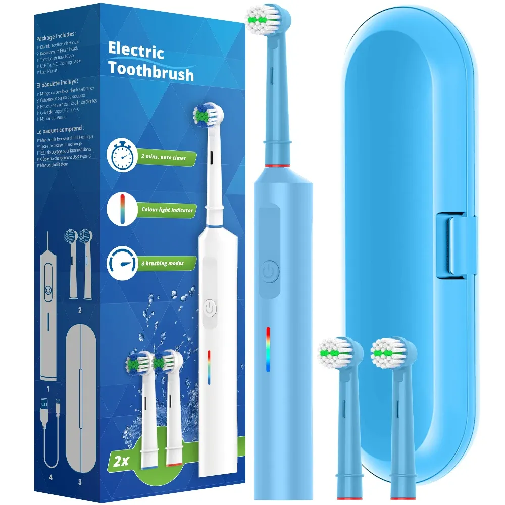 Brosse à dents électrique intelligente rechargeable, compatible avec les têtes de remplacement Oral-B 8