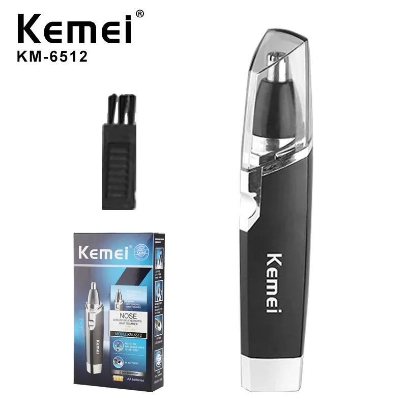 Tondeuse à poils de nez professionnelle Kemei pour hommes, tondeuse à barbe et à sourcils, tondeuse à poils de nez et d'oreilles 7