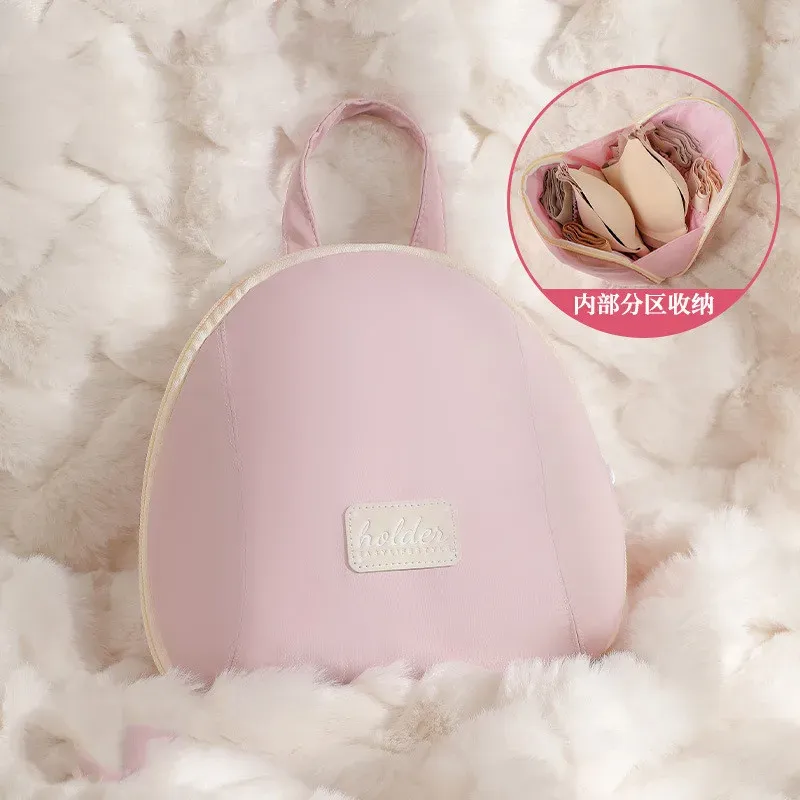 Sac de rangement portable pour sous-vêtements et soutien-gorge, trousse multifonction de toilette et de cosmétiques 7