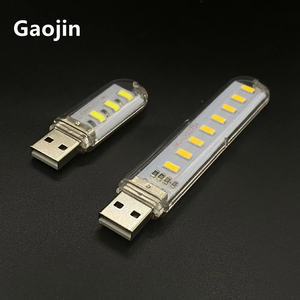Lampes de livre LED alimentées par USB – 3 à 8 LED SMD 5630/5730, entrée 5 V, blanc (5000–6500 K) et blanc chaud (3000–3500 K)