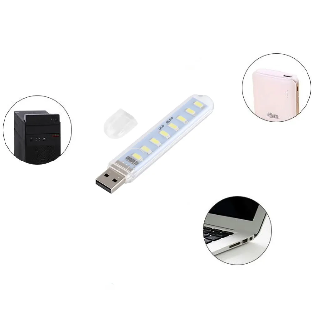 Lampes de livre LED alimentées par USB – 3 à 8 LED SMD 5630/5730, entrée 5 V, blanc (5000–6500 K) et blanc chaud (3000–3500 K) 6