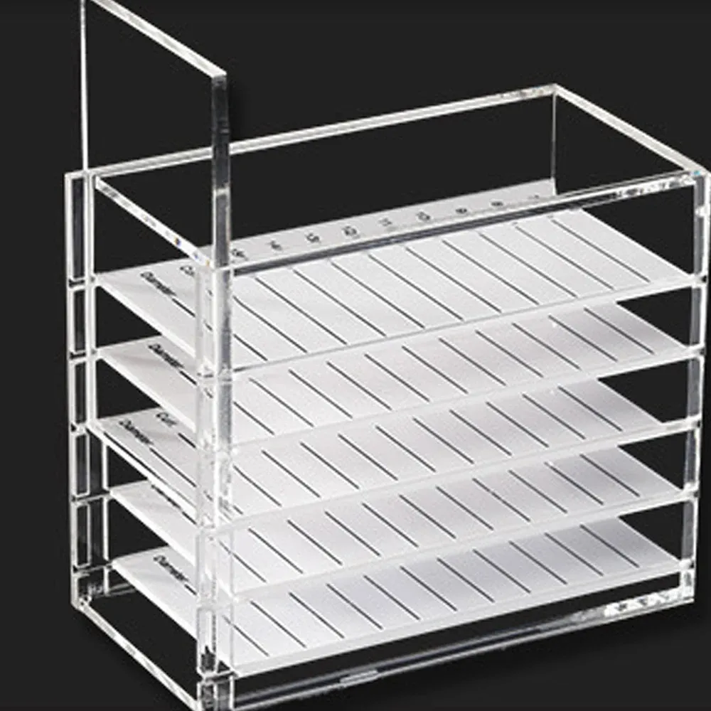 Boîte de rangement pour extensions de cils, organisation des niveaux