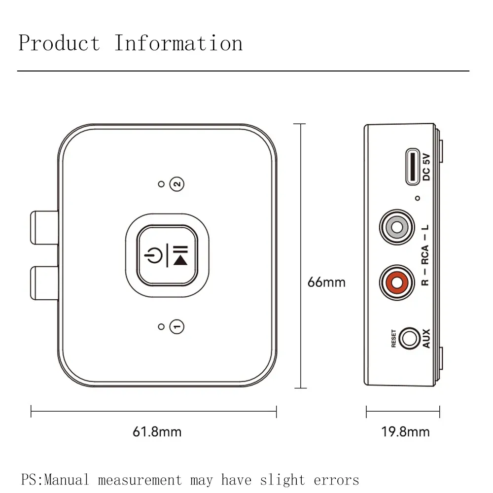 Récepteur Bluetooth vue d'ensemble