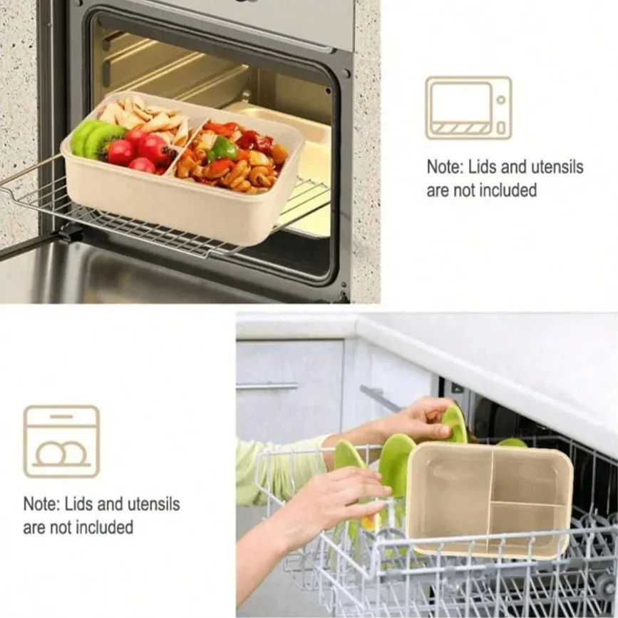 Boîte bento vue sous un autre angle