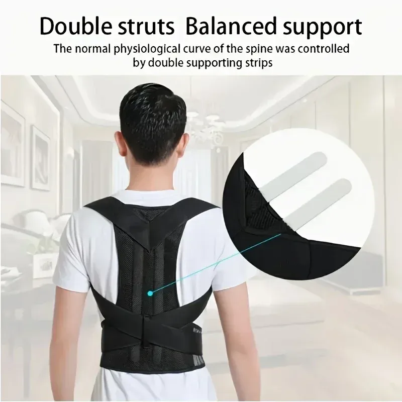 Correcteur de posture invisible pour adultes, ceinture redresse-dos pour un maintien droit et des épaules alignées 3