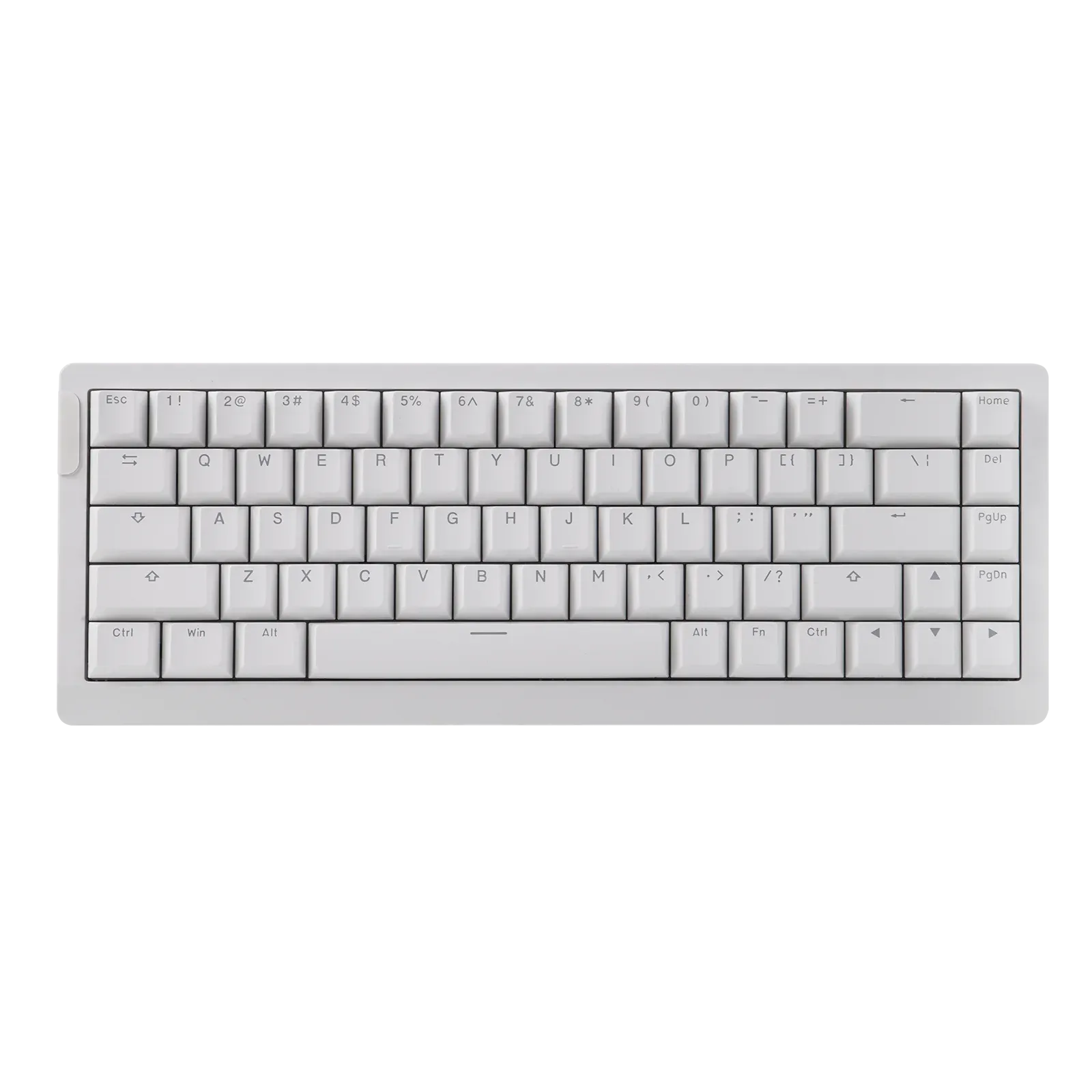 Clavier mécanique magnétique EPOMAKER HE68 Lite 65 % disposition ANSI US, monté sur plateau, connexion filaire, interrupteurs à effet Hall, DKS, SOCD, rétroéclairage RGB 8