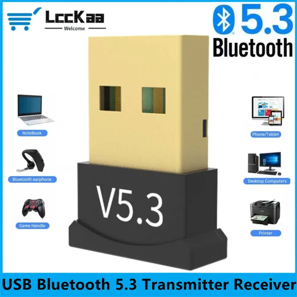 Adaptateur USB Bluetooth 5.3 émetteur-récepteur sans fil pour PC portable