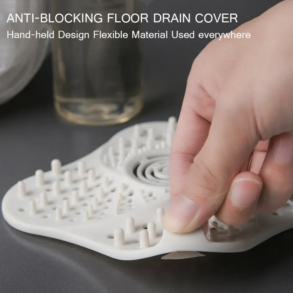 Crépine anti-blocage pour cheveux, pour douche, lavabo et évier 4