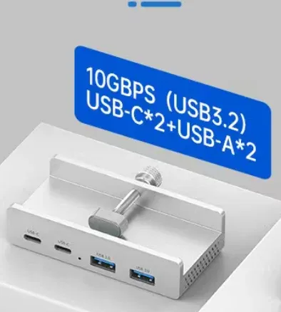 Hub USB-C 8-en-2 Multiport, Station d'accueil avec 3 ports USB 3.0 pour téléphone et tablette Xiaomi – Transfert de données rapide et recharge 8
