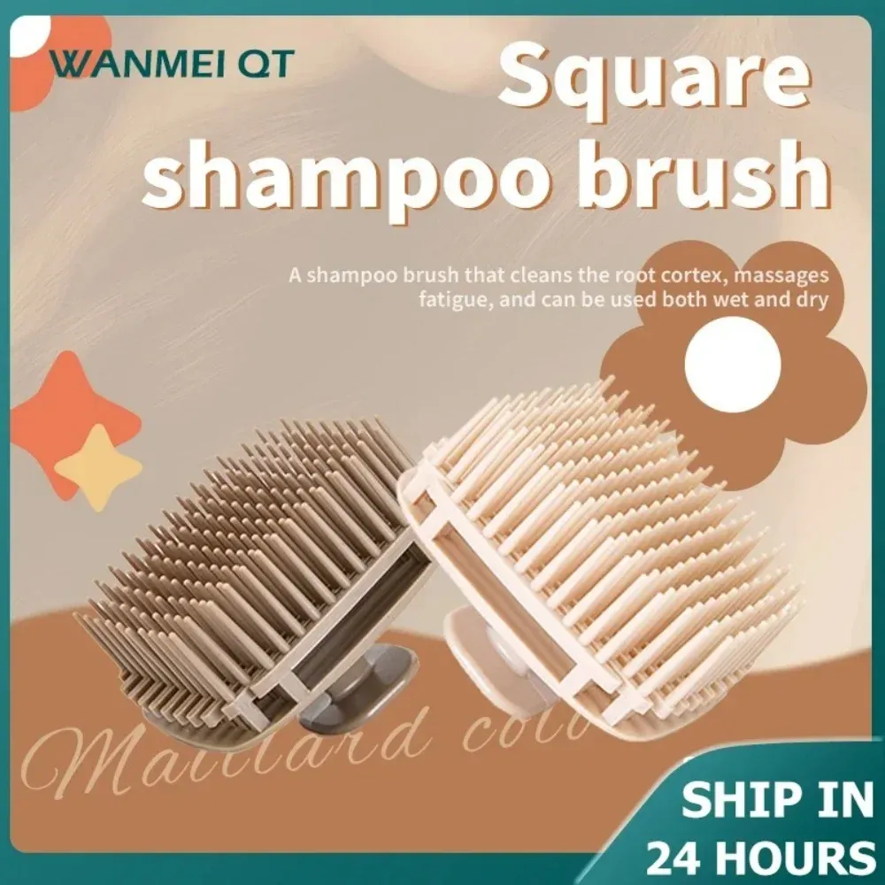 Brosse de massage du cuir chevelu pour la douche, peigne de lavage des cheveux, exfoliant corporel, accessoire portable de soin capillaire pour salon et usage domestique 4