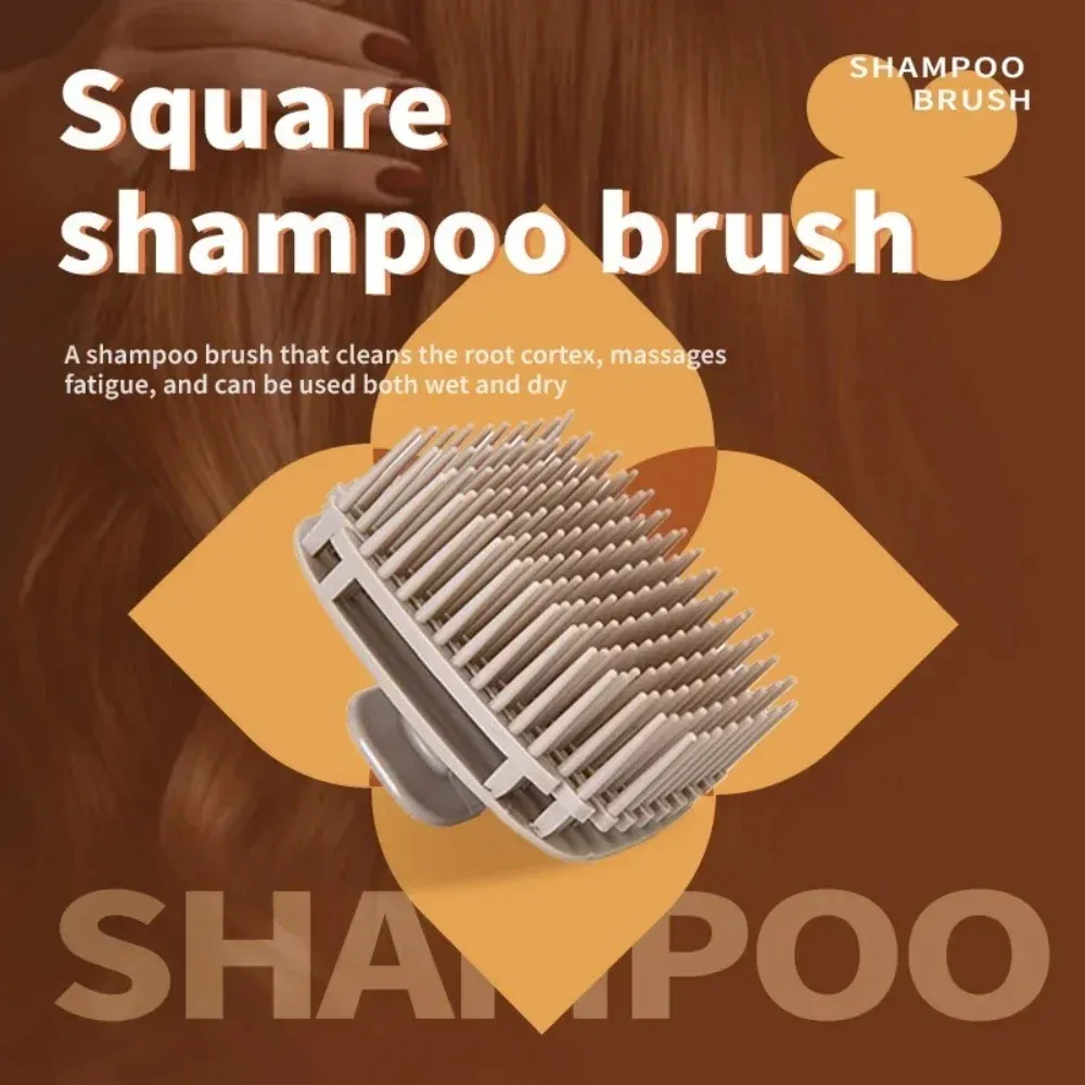 Brosse de massage du cuir chevelu pour la douche, peigne de lavage des cheveux, exfoliant corporel, accessoire portable de soin capillaire pour salon et usage domestique 5