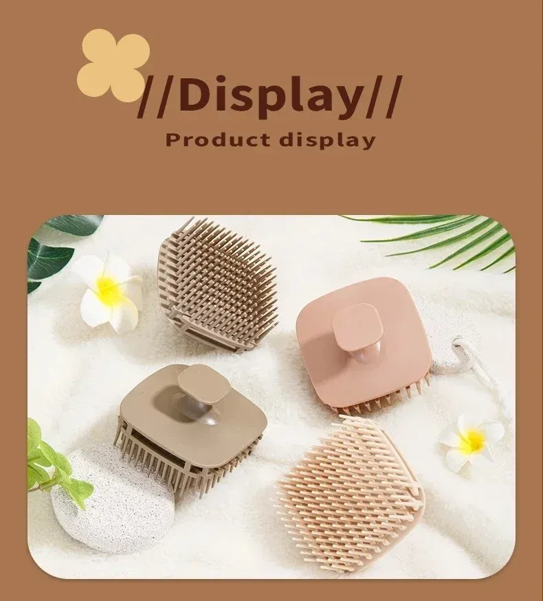 Brosse de massage du cuir chevelu, format compact